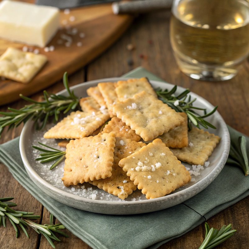 Rosemary Sea Salt Crackers