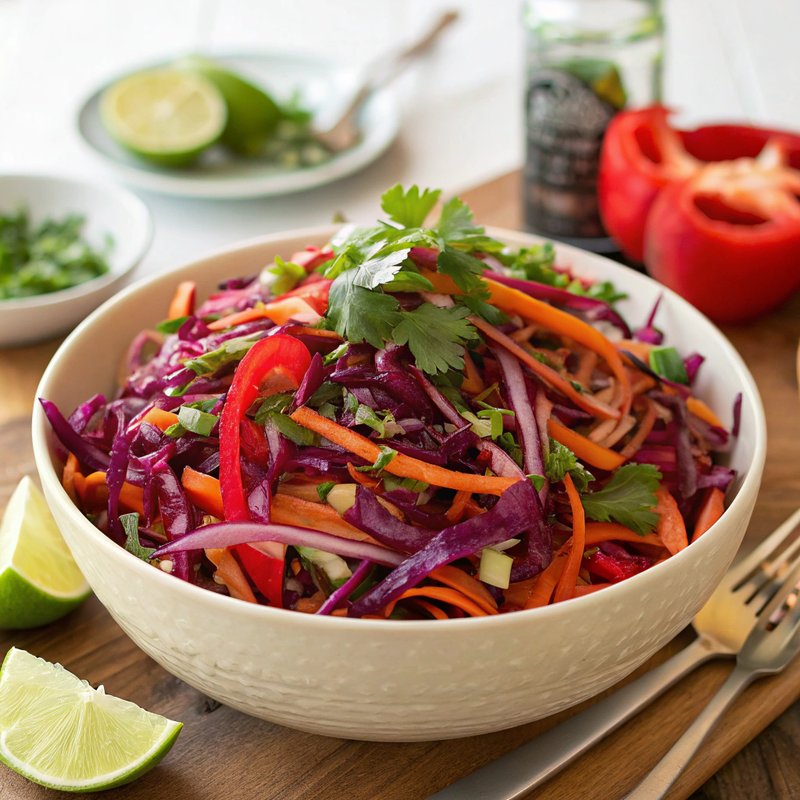 Crispy Red Cabbage Salad