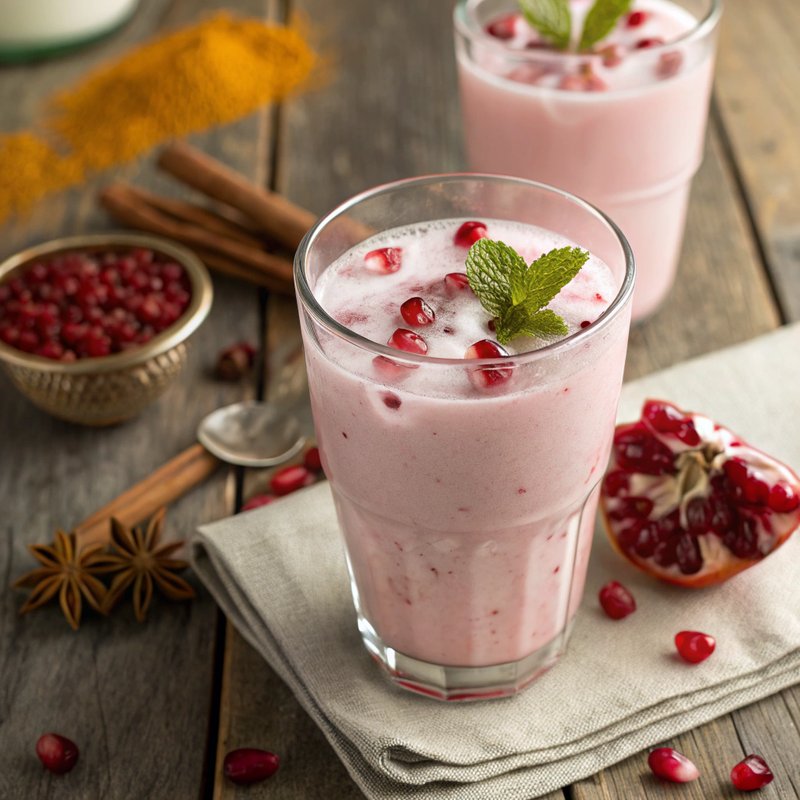 Pomegranate Lassi - Royal Indian Refresher