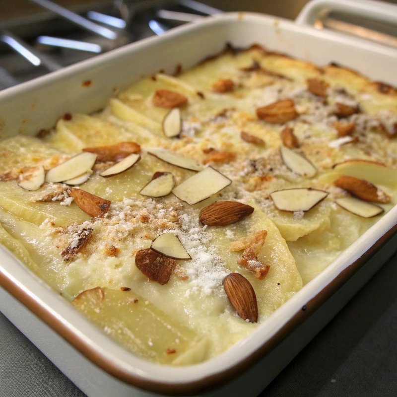 Creamy Parsnip and Almond Casserole