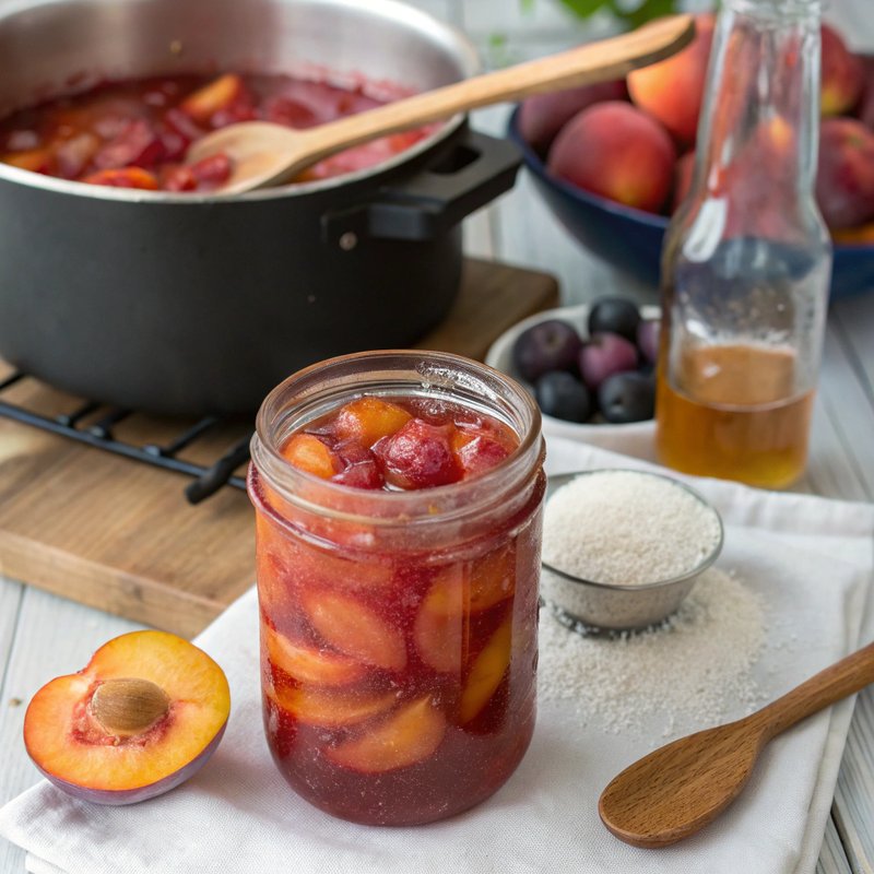 Summer Harvest Nectarine and Plum Jam