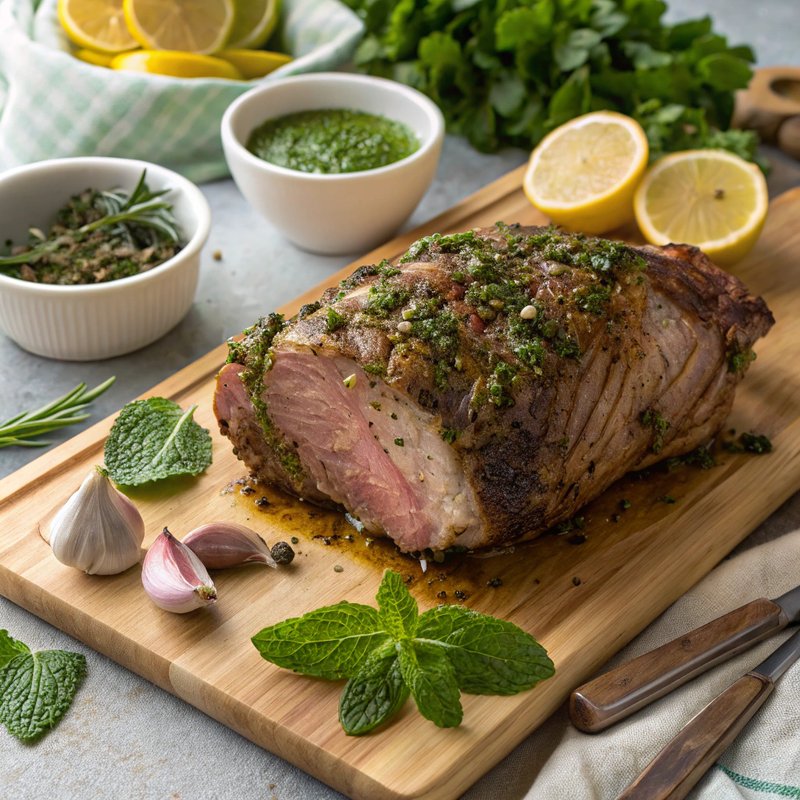 Minted Leg of Lamb