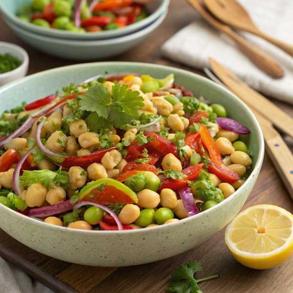 Edamame and Chickpea Salad