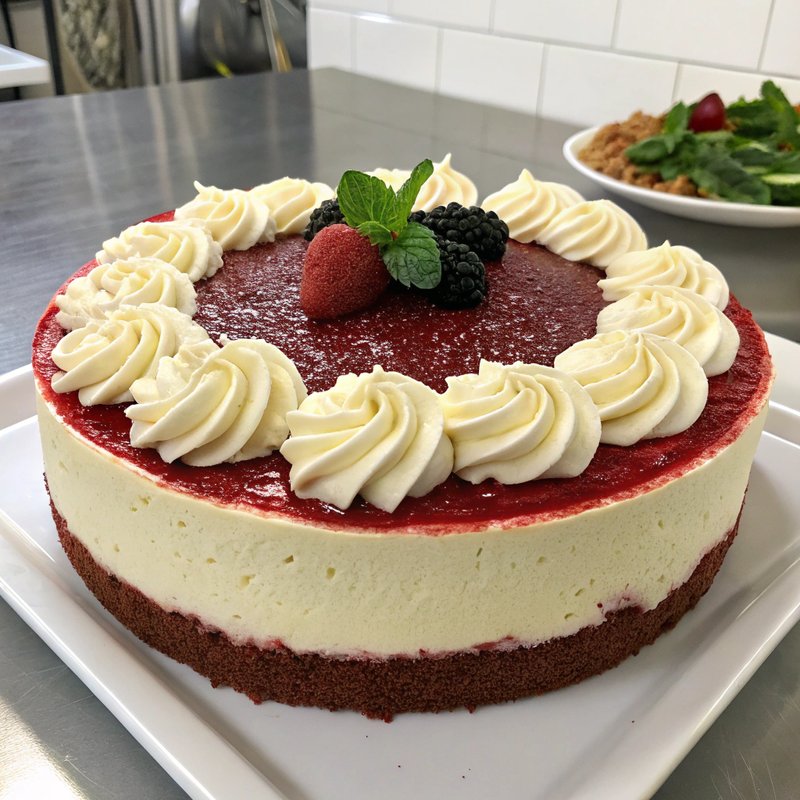 Decadent Red Velvet Cheesecake