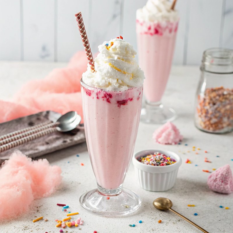 Delightful Cotton Candy Milkshake