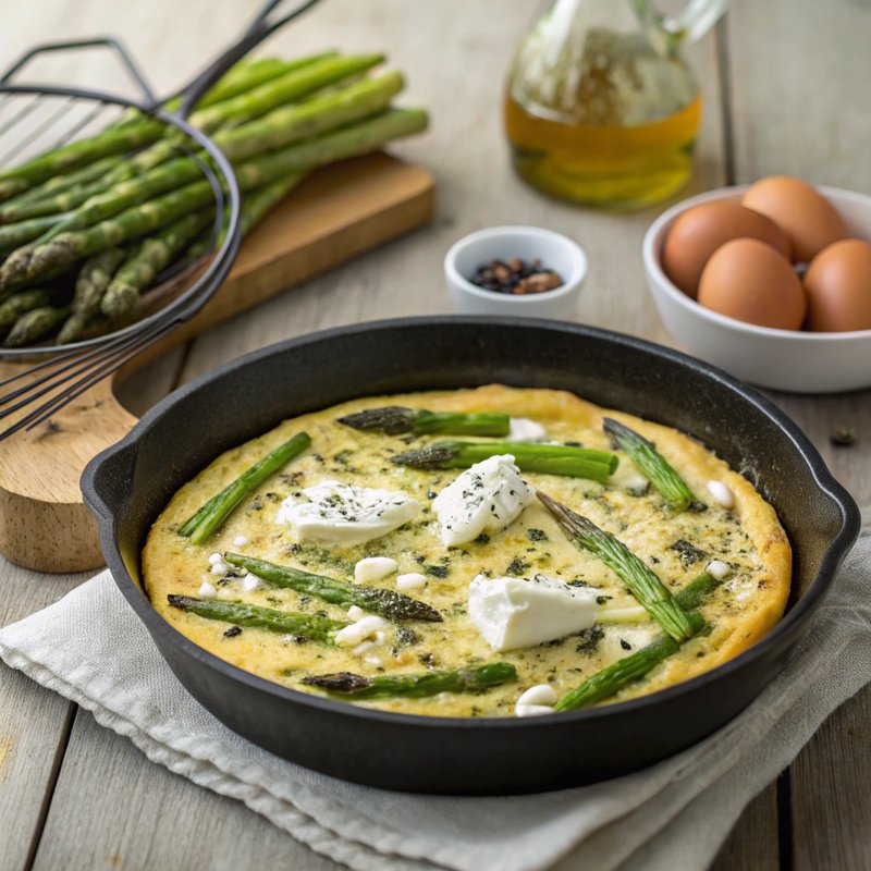 Asparagus and Goat Cheese Frittata