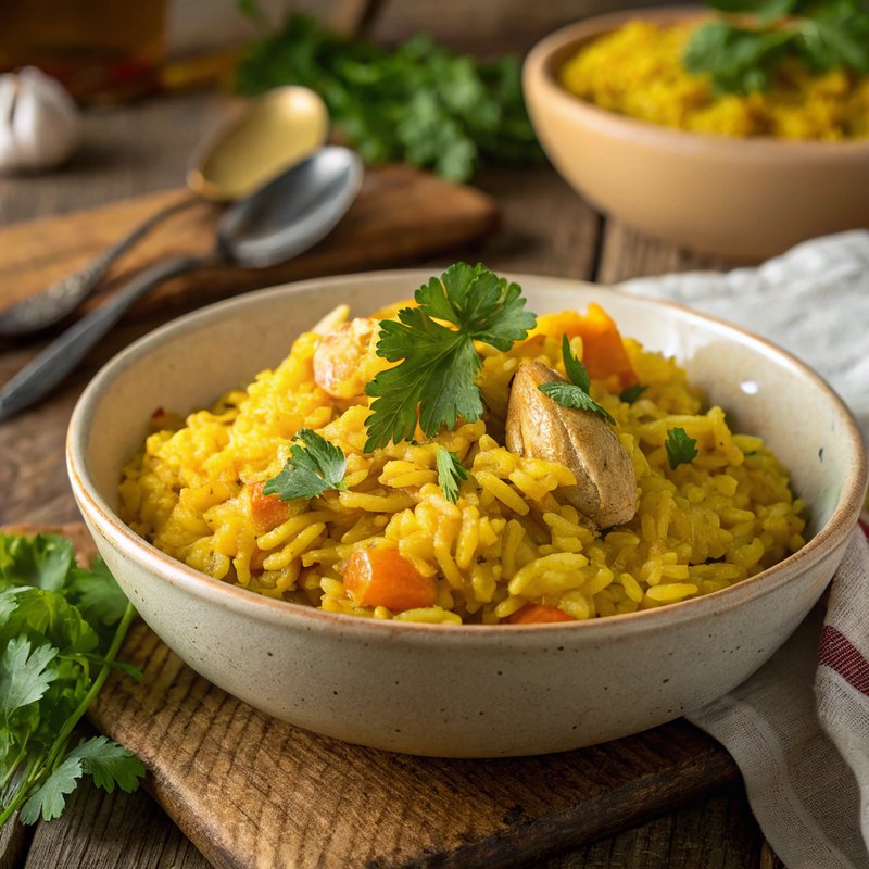 Vibrant Yellow Rice