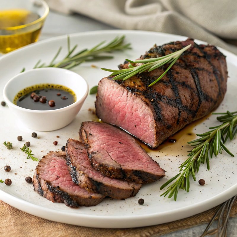 Grilled Beef Tenderloin with Rosemary Garlic Rub