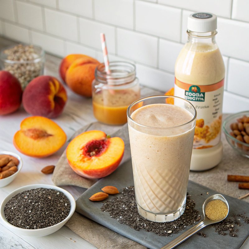 Creamy Peach Protein Shake