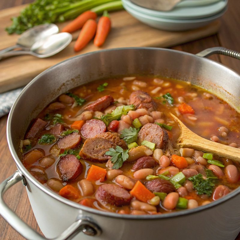 Hearty Pinto Bean and Sausage Soup