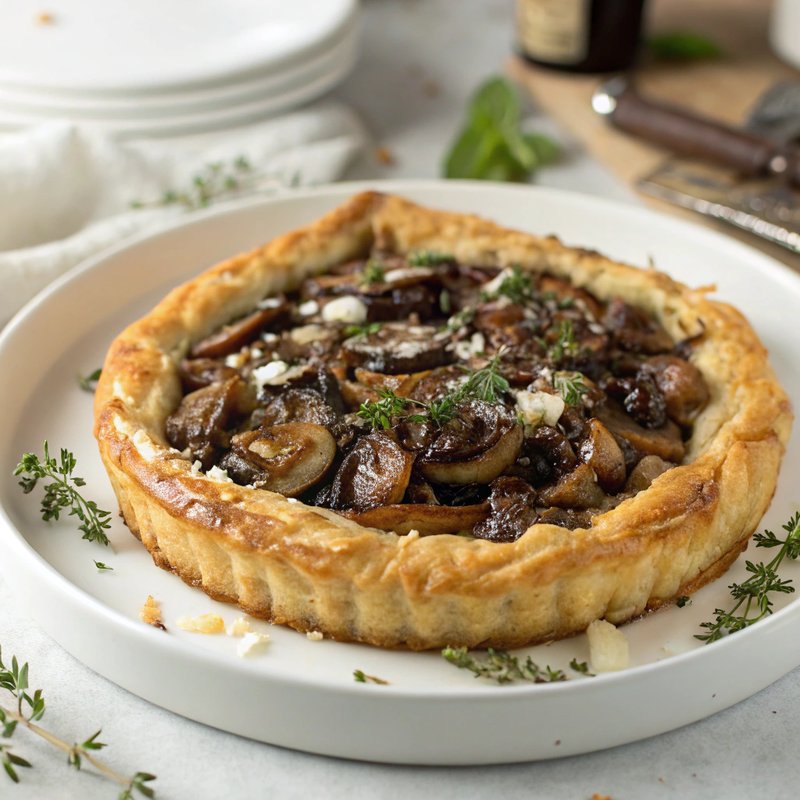 Savory Onion and Mushroom Tart