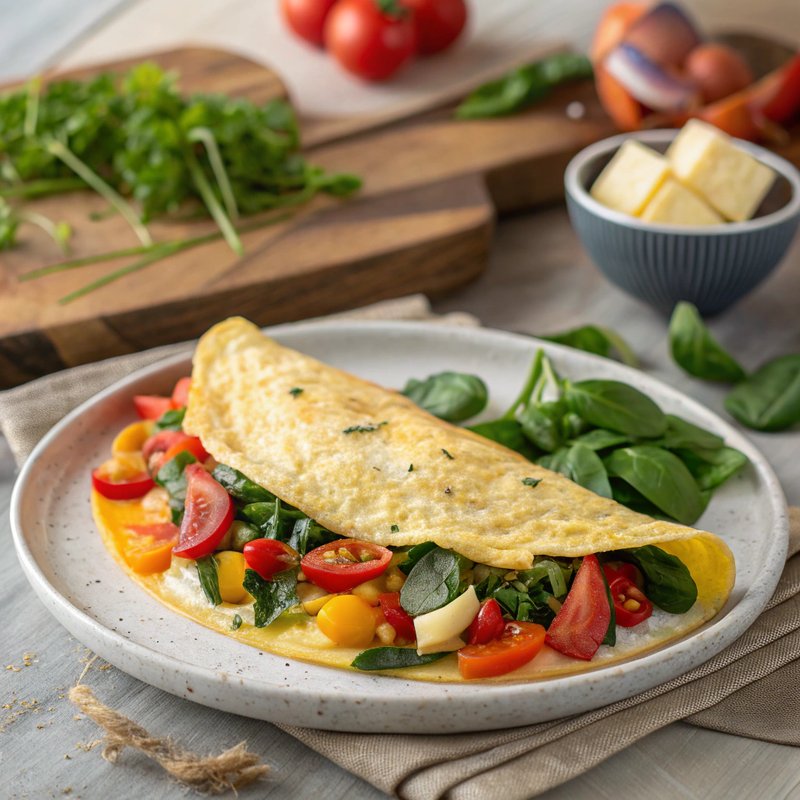 Delicious Vegetable Omelette