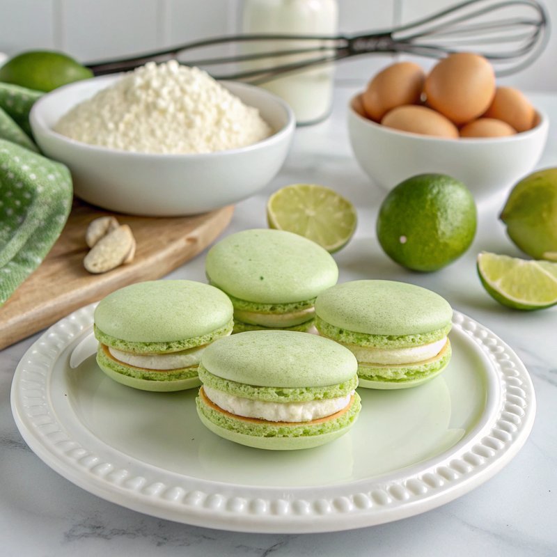 Key Lime Pie Macarons