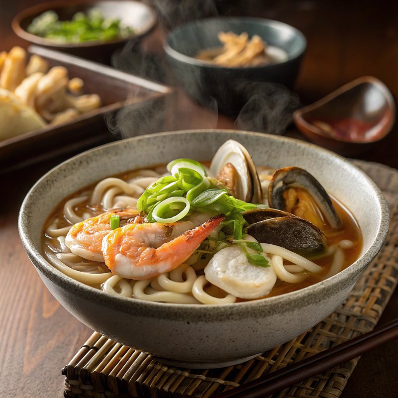 Udon with Seafood Broth