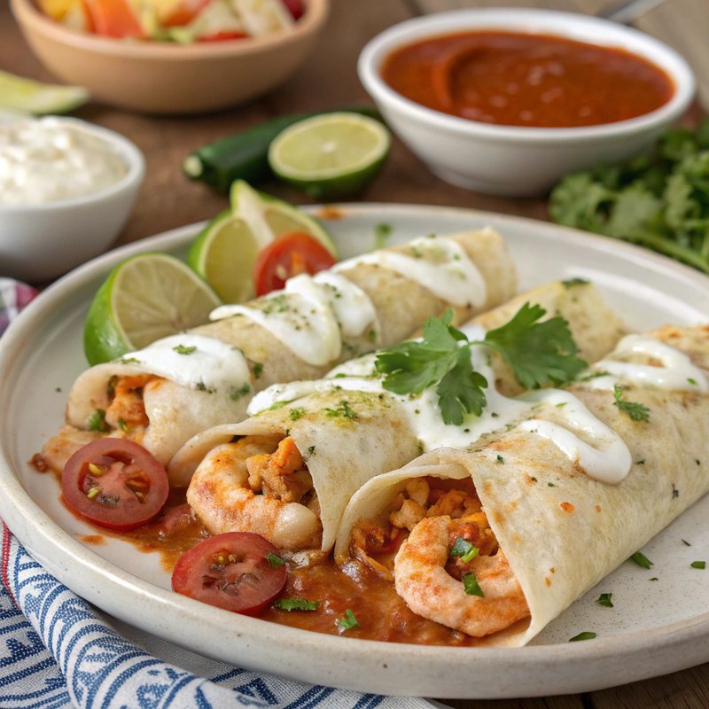 Enchiladas de Mariscos