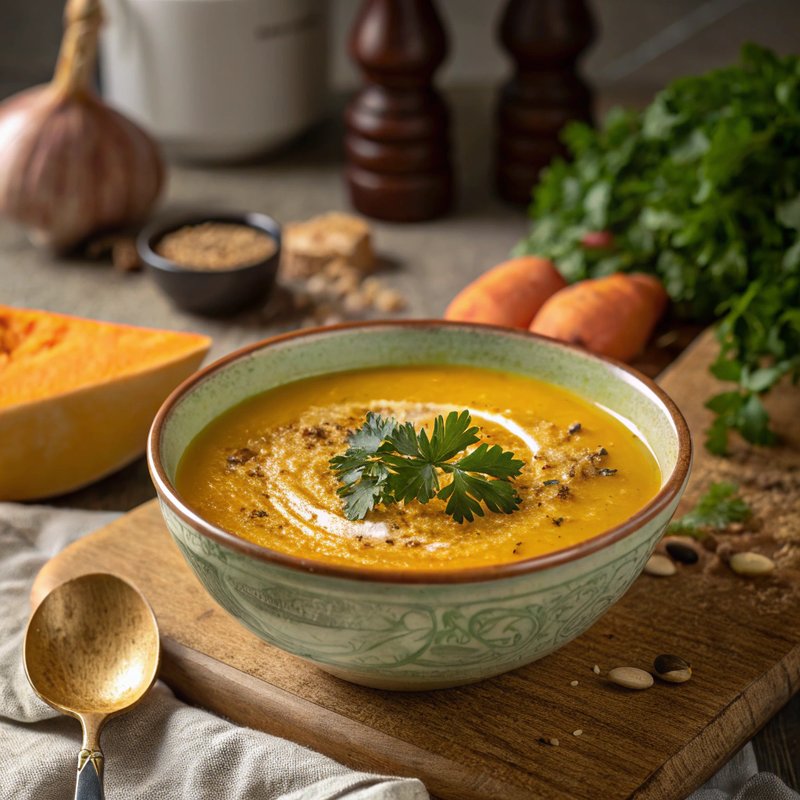 Creamy Pumpkin and Squash Soup