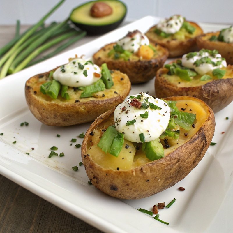 Baked Avocado and Potato Boats
