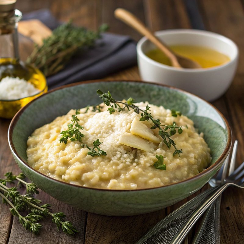Thyme and White Wine Risotto