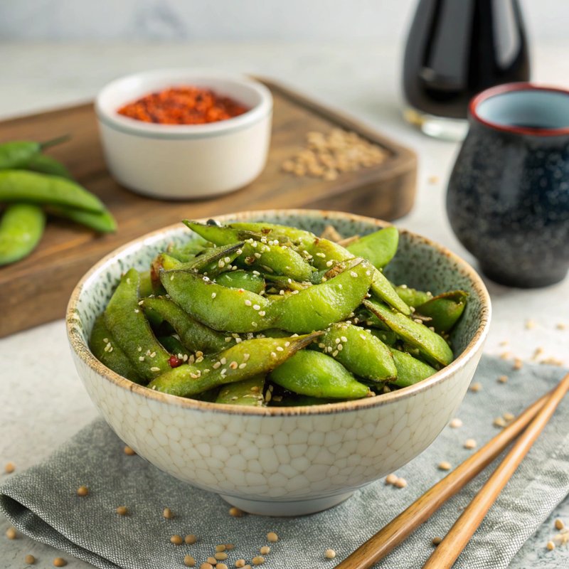 Spicy Wasabi Edamame