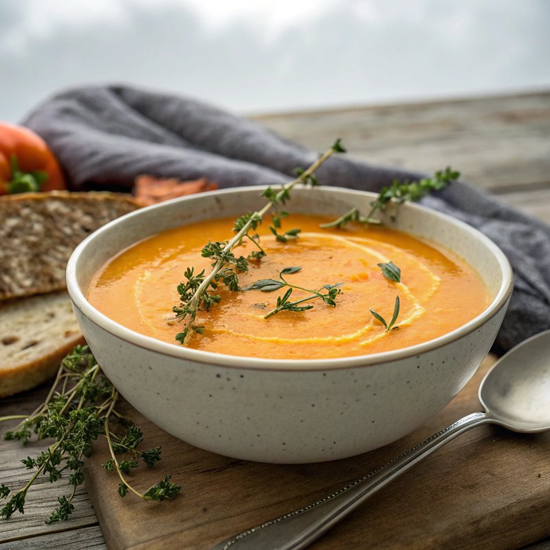 Creamy Carrot and Thyme Soup