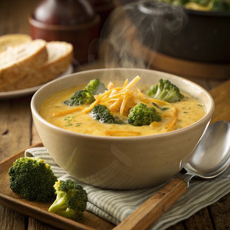 Creamy Broccoli and Cheddar Soup