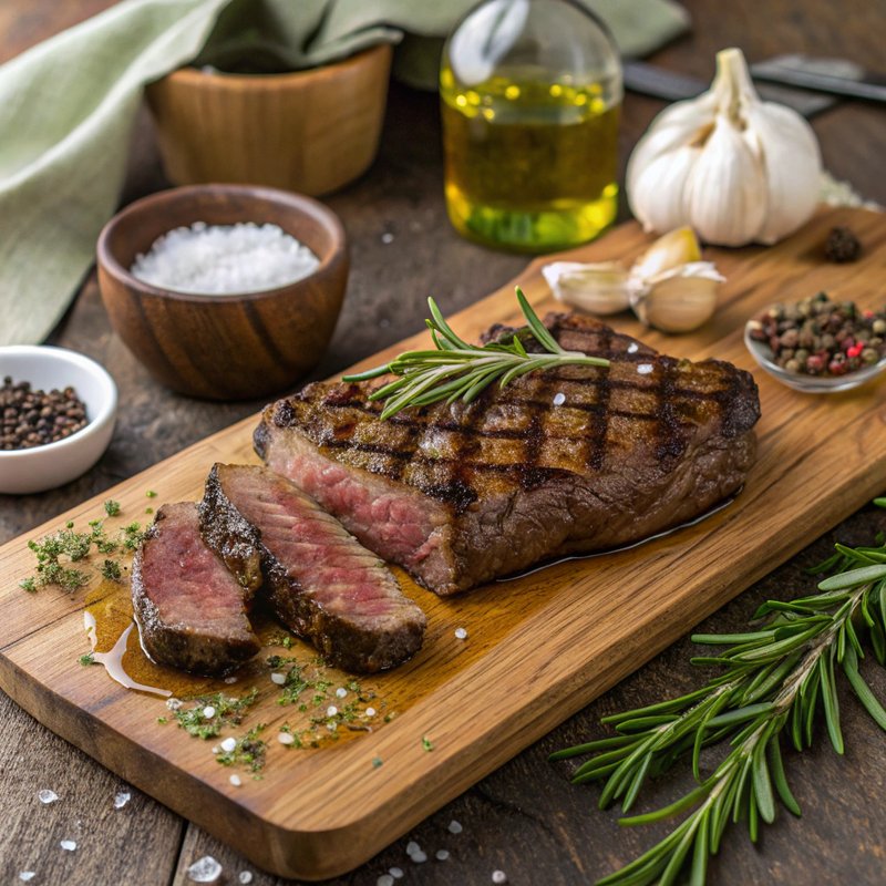 Herb-Marinated Elk Steak