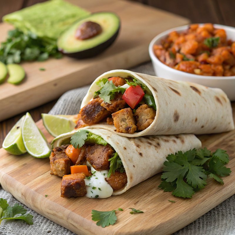 Turkey Sausage and Sweet Potato Burrito