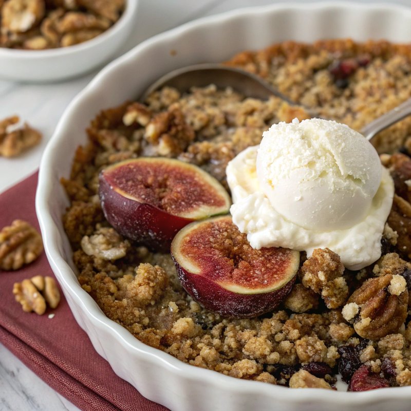 Fig and Walnut Crumble