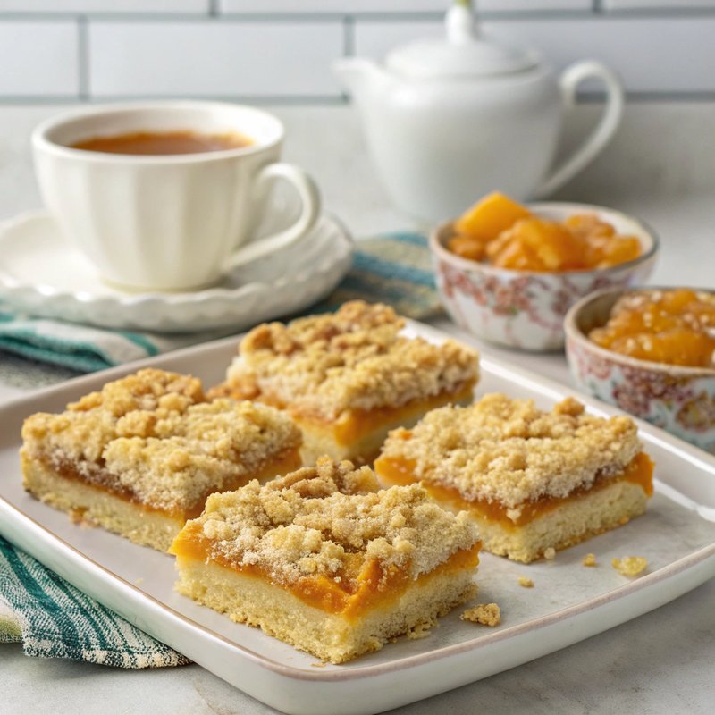 Apricot Crumble Bars
