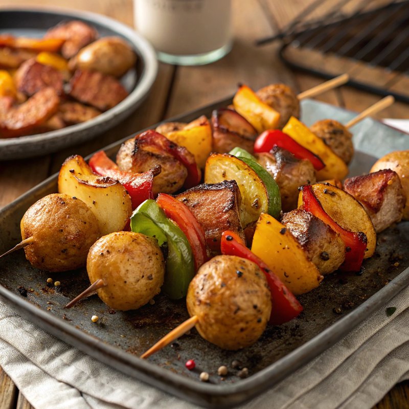 Hearty Breakfast Potato Skewers