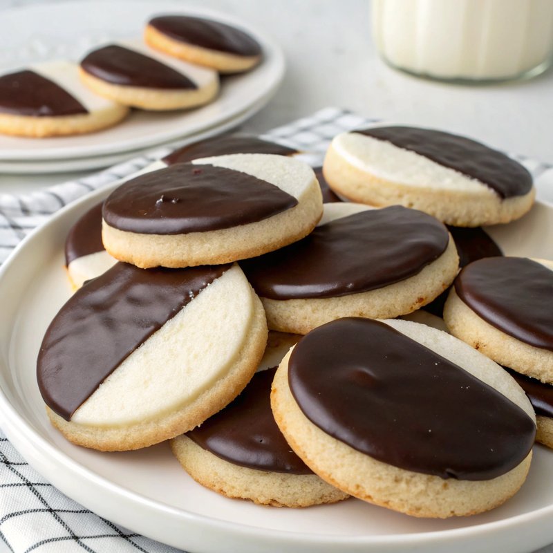 Classic NYC-Style Black and White Cookies