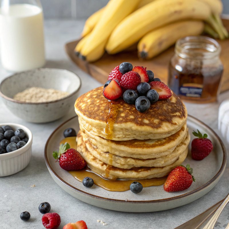 Air Fryer Banana Pancakes