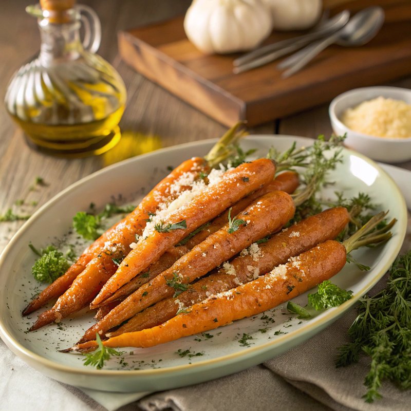 Parmesan Herb Roasted Carrots