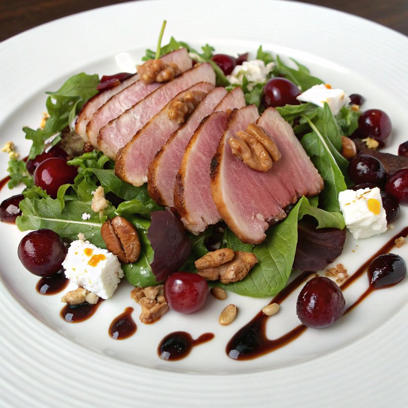 Smoked Duck and Cherry Salad