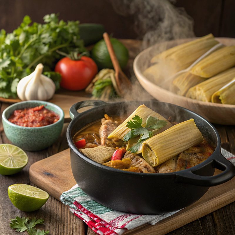 Tamal en Cazuela
