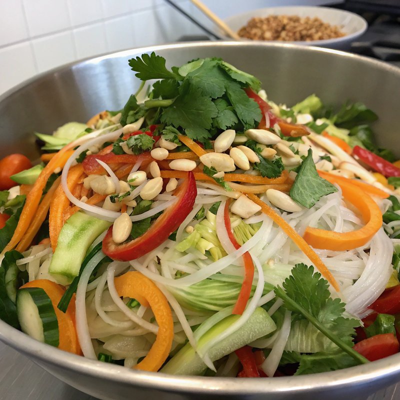 Bok Choy and Noodle Salad