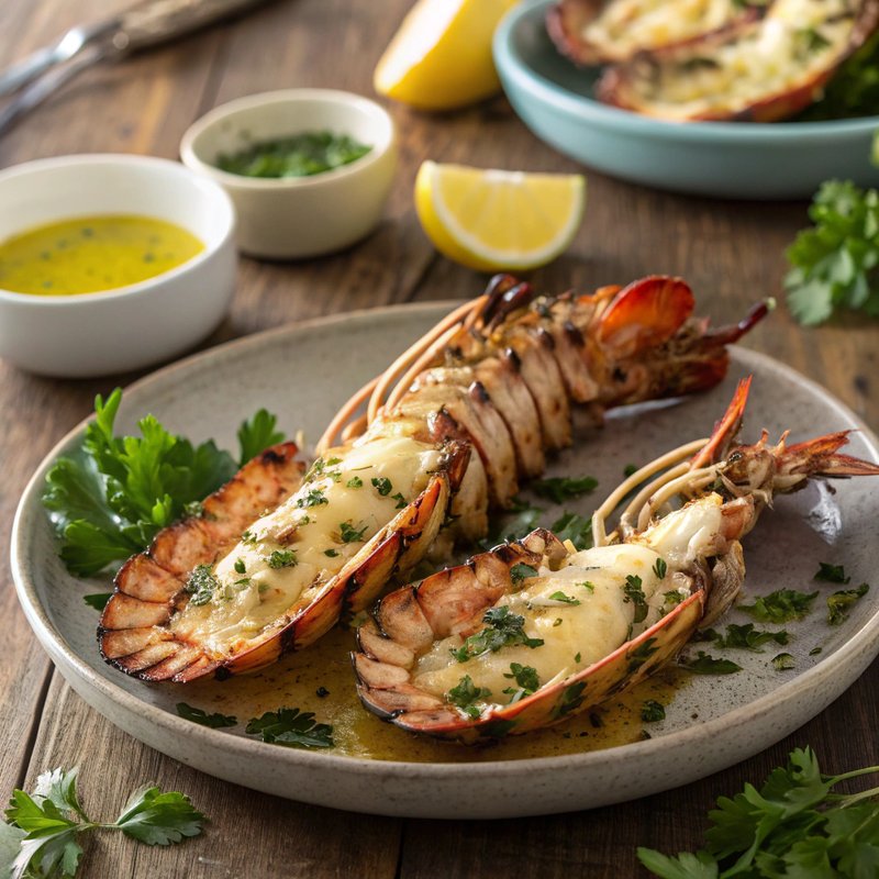 Grilled Moreton Bay Bugs with Garlic Butter Sauce