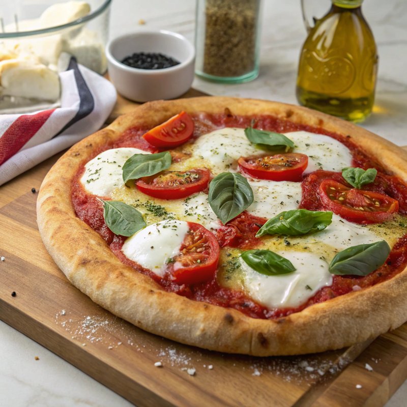 Margherita Pizza with Fresh Basil