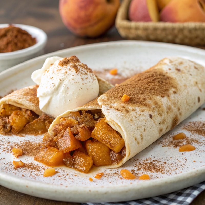 Apricot Cobbler Burritos