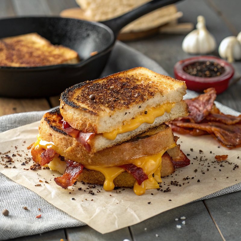 Ultimate Grilled Cheese with Crispy Bacon