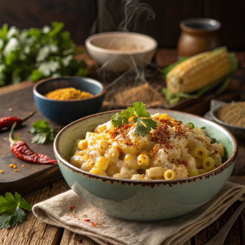 Mexican Street Corn Mac and Cheese