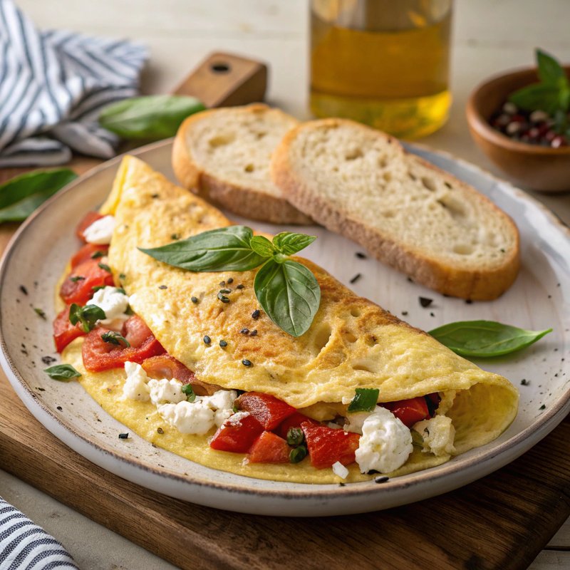 Feta and Tomato Omelette