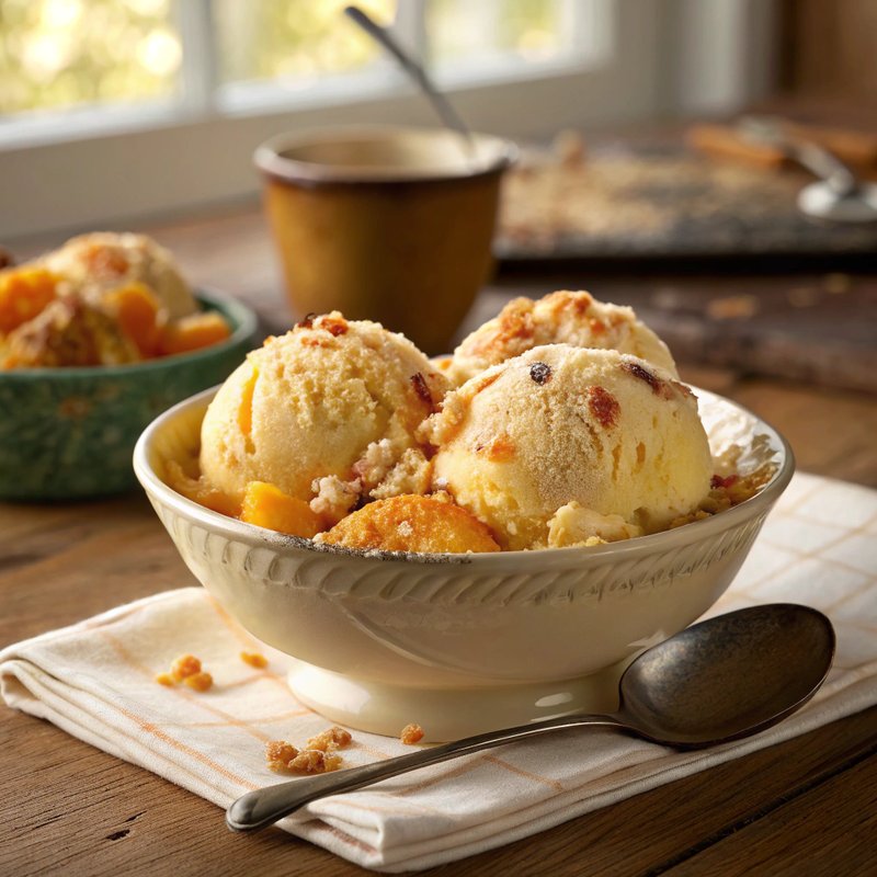 Apricot Cobbler Ice Cream