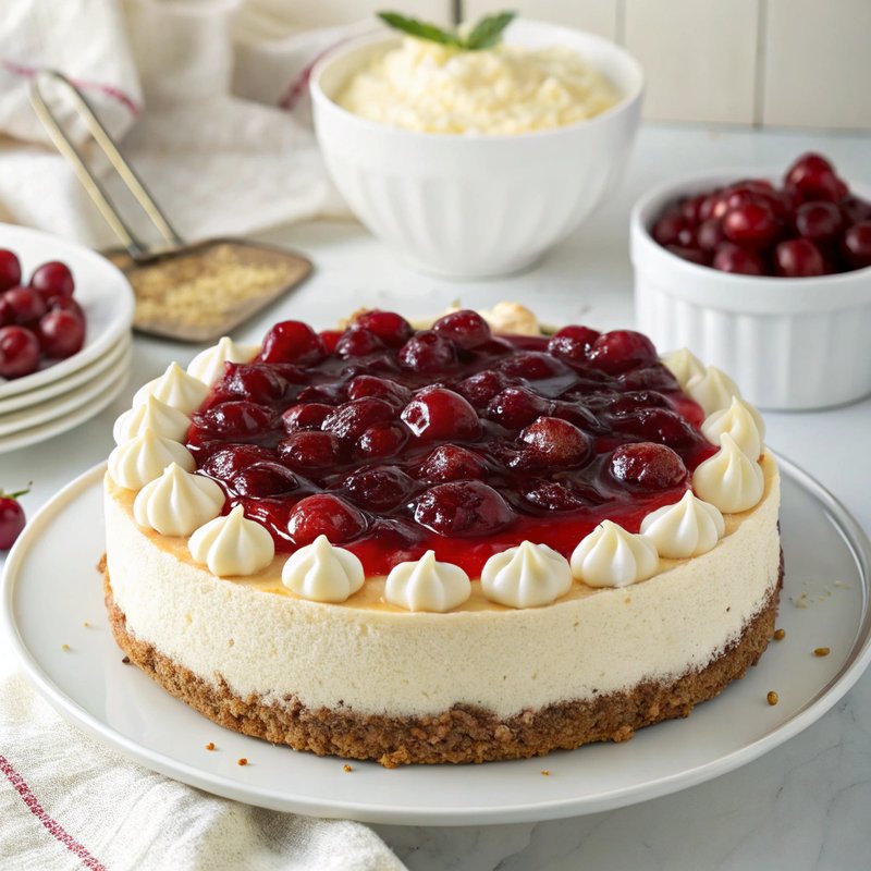 Luscious Cherry Cheesecake
