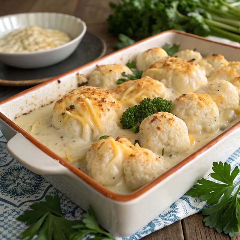 Creamy Scalloped Cauliflower