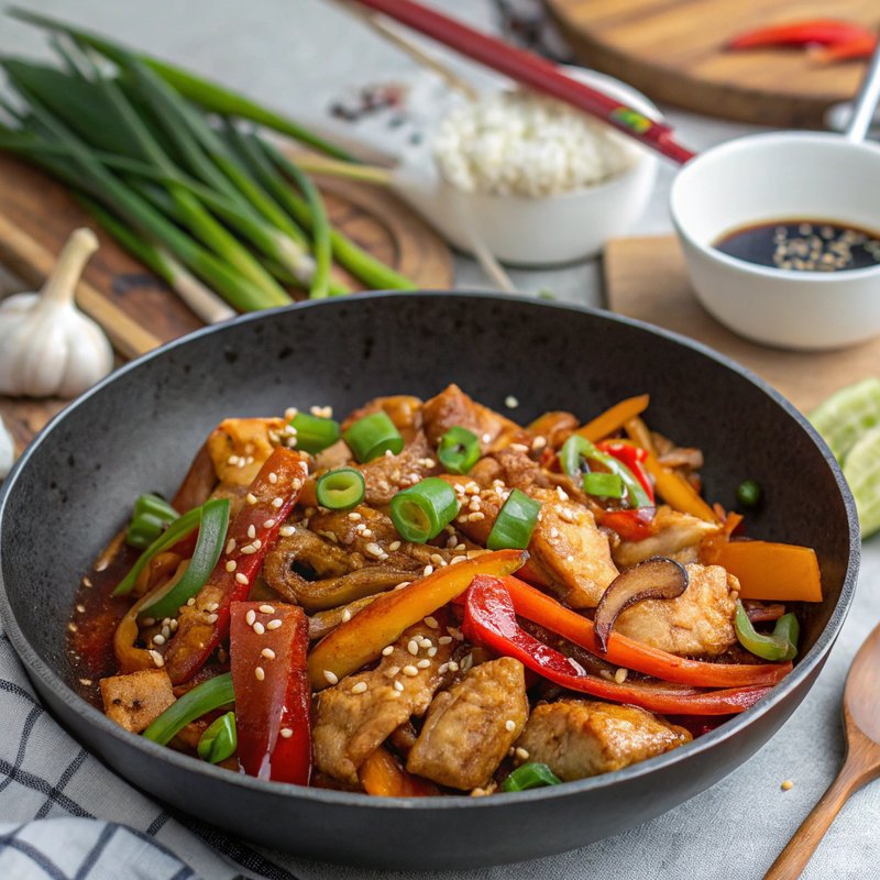 Spicy Korean Chicken Stir Fry