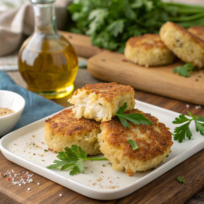 Parmesan Crusted Crab Cakes