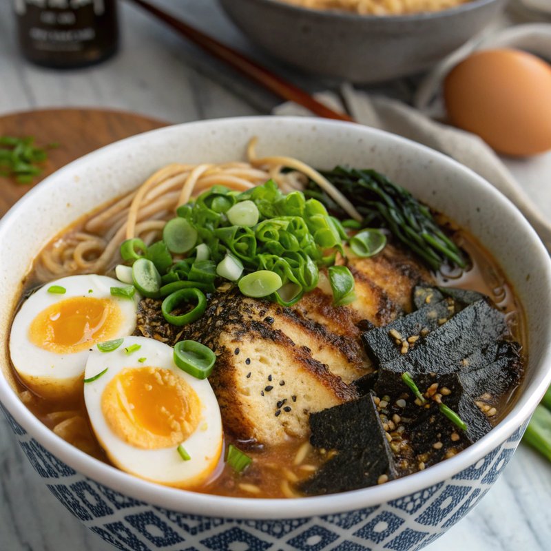 Enhanced Black Garlic Oil Ramen