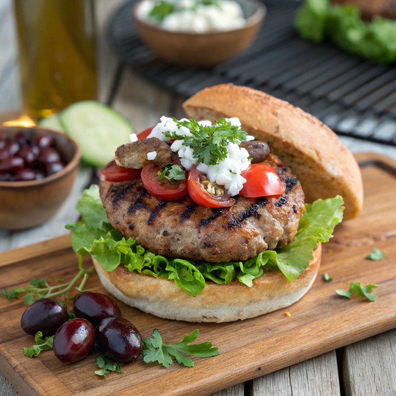 Mediterranean Turkey Burger