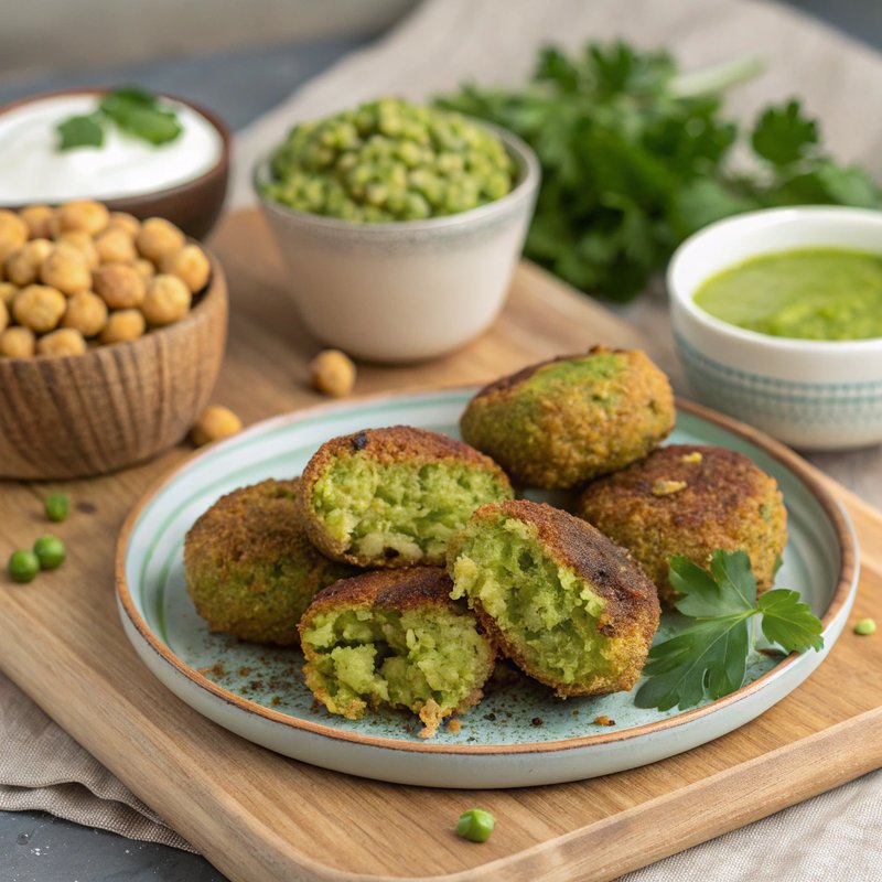 Pea and Coriander Falafel